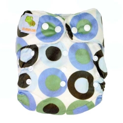 pieluszka wielorazowa MINKY mix dots niebieska